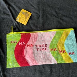 Blue Q pencil pouch “Free Time” Ha Ha Ha